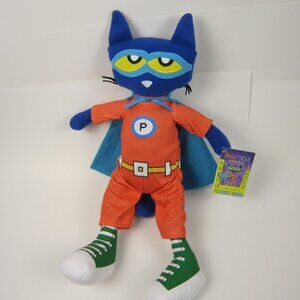 Pete the Cat Super Pete Plush 18" - New with Tag